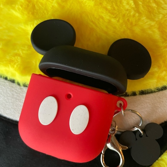 Disney Mickey Mouse Red and Black Airpods Case, mickey Mause airpods 1&2 G. - Picture 10 of 15